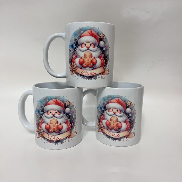 cana personalizata de craciun cu mos craciun