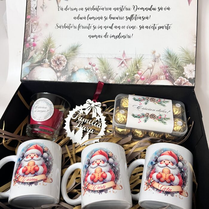 cutie personalizata pentru craciun