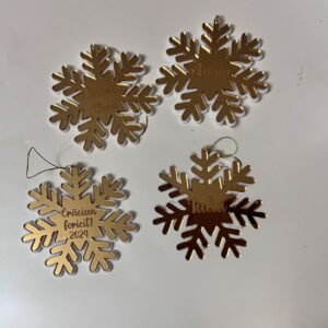 glob personalizat fulg de nea plexiglas