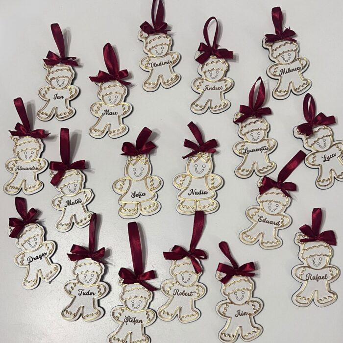glob personalizat craciun omulet de turta dulce