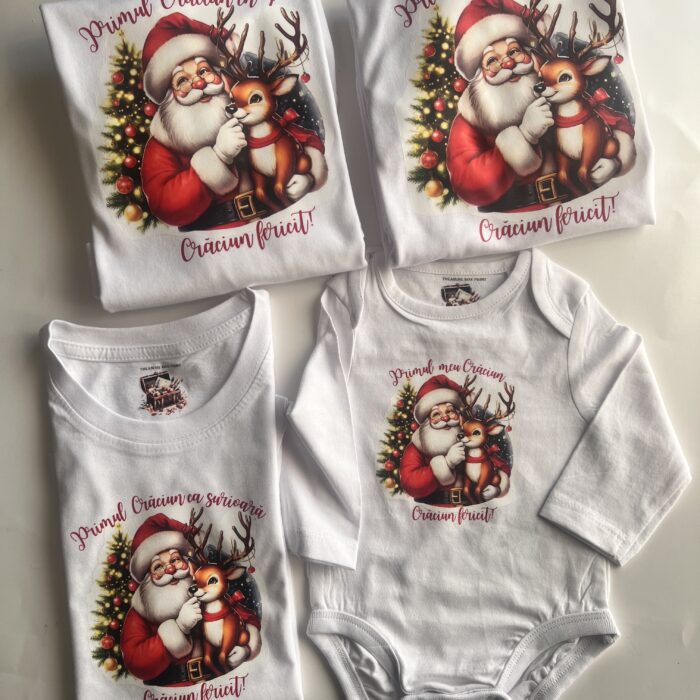 set tricou body personalizat craciun oradea