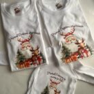 set tricou si body personalizat pentru craciun 2