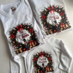 set tricou body personalizat craciun