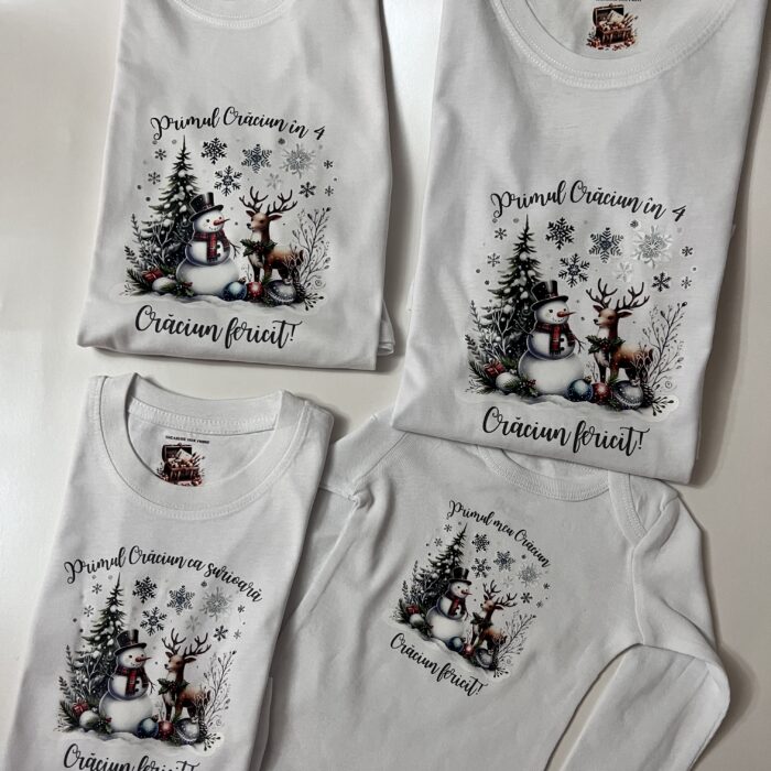set tricou body personalizat craciun oradea